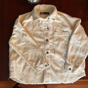 Zara M Cream Oversized Shirt